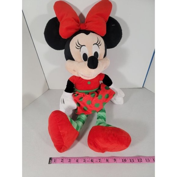 Disney Minnie Mouse Holiday 2018 Plush Stuffed Animal 21” Christmas Collection - Picture 4 of 10